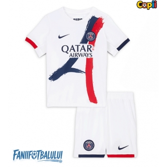 Paris Saint-Germain Echipament de Fotbal Replică 2025-26 Copii Deplasare (+ Șorturi)